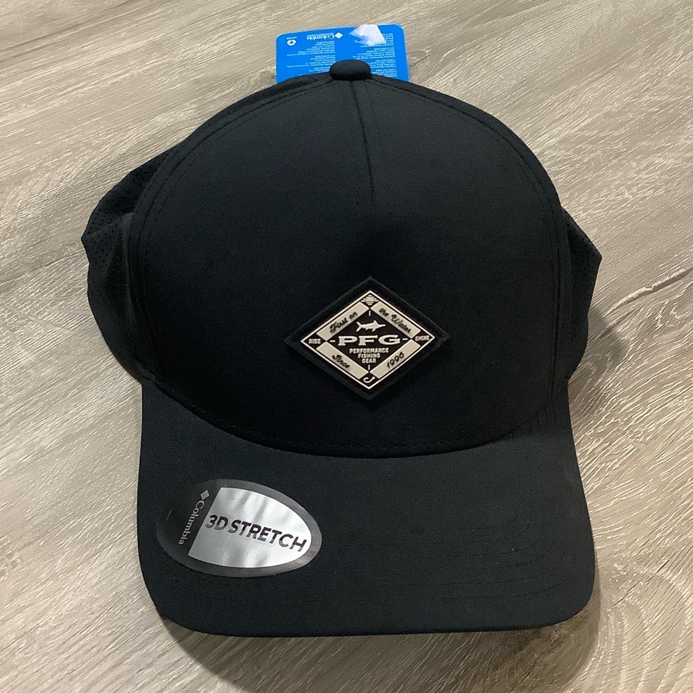 Men’s black PFG diamond logo elite 3D stretch SnapBack hat